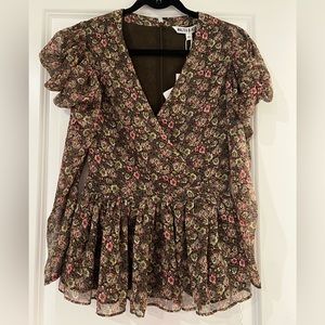 *NWT* Walter Baker peplum top